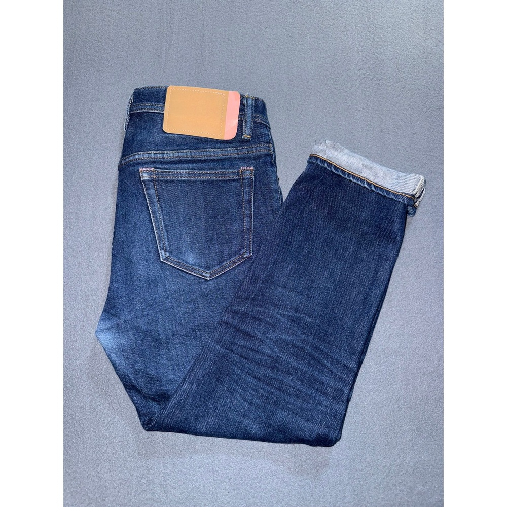 Acne Studios Bla Konst River Indigo Slim Tapered Jeans Dark Wash 28x30 Italy